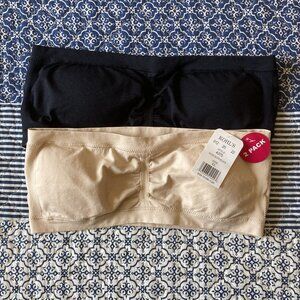 Two *NWT* Strapless Bras XL